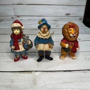 Kurt Adler Wizard of Oz Ornaments Set of 3 Dorothy Scarecrow Lion Santa’s World